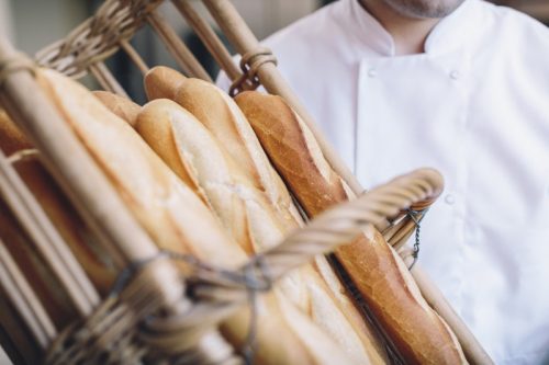 panificación - foto cesta baguettes