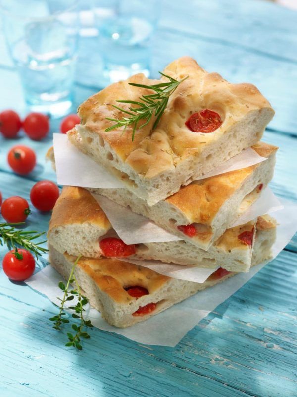 imagen de una receta de focaccia