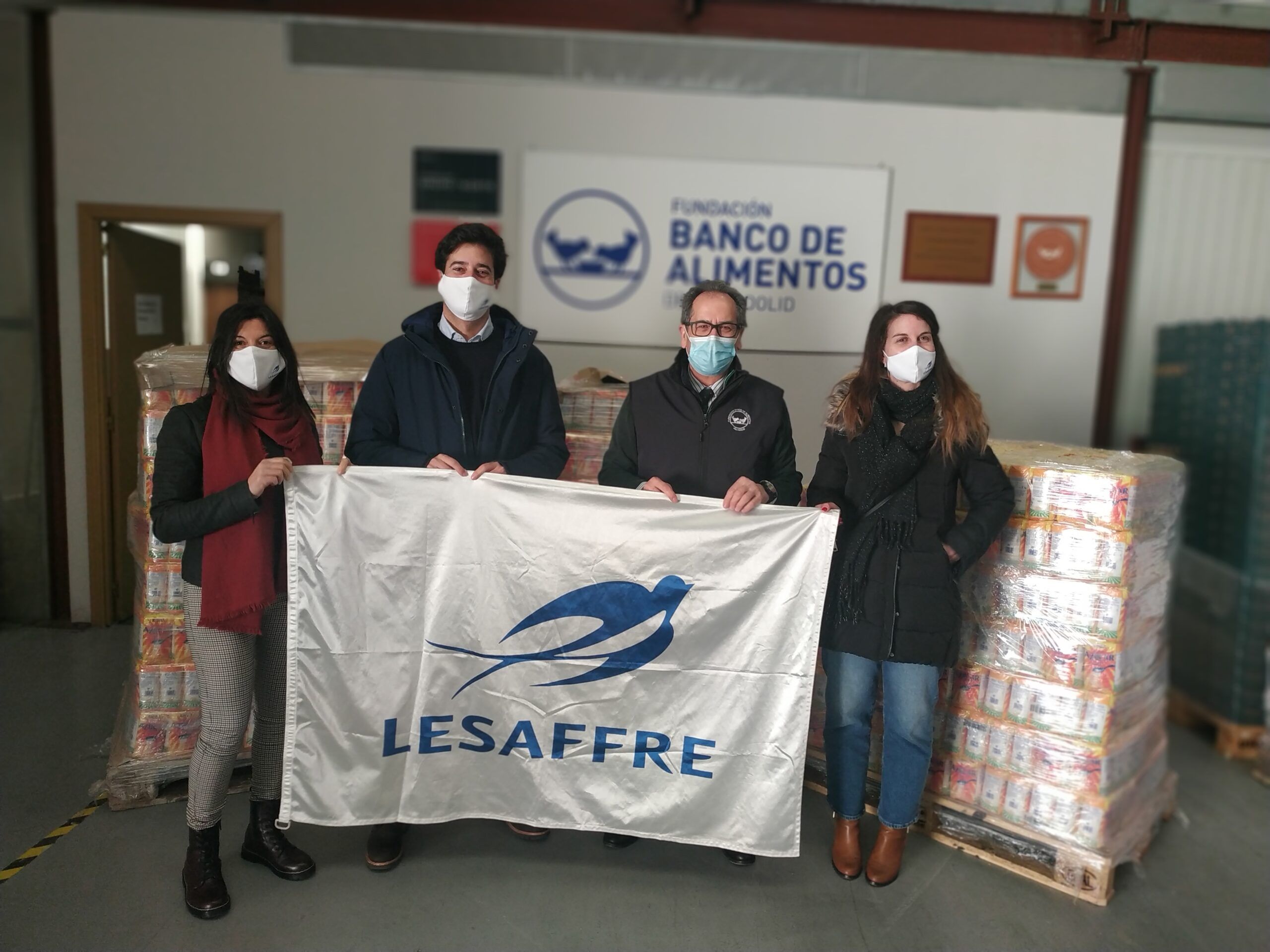 Donación de Lesaffre Ibérica al banco de alimentos de Valladolid